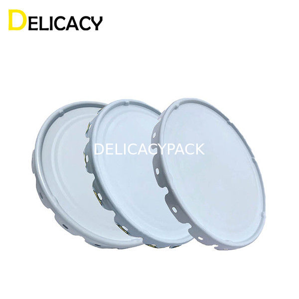 Tampas da lata do metal do ferro da carcaça do folha de Flandres para 10L em volta do balde químico industrial da pintura