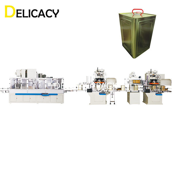 Automatyczna linia do produkcji puszek 20CPM, maszyna do produkcji dużych kwadratowych puszek z certyfikatem CE