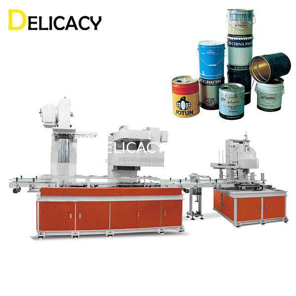 25KW 30CPM Kaleng Membuat Lini Produksi Mesin Untuk Badan Pail