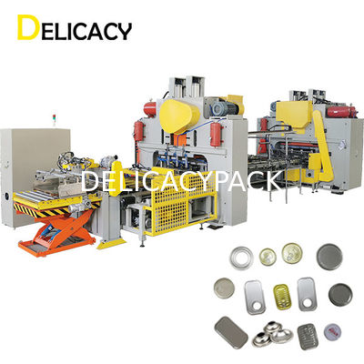 خط إنتاج علب الصفيح الأوتوماتيكي بالكامل CNC ، مكبس تغذية الصفيح النهائي EOE