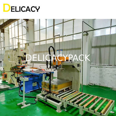 Maszyna do produkcji pokrywek puszki 50 Hz Ręczny system podawania arkuszy do automatycznego wykrawania